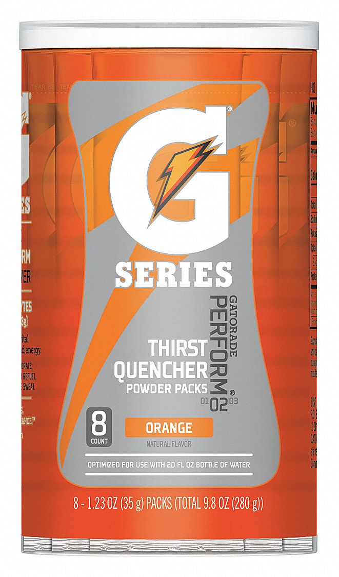 Sports Drink Mix,Orange,PK8