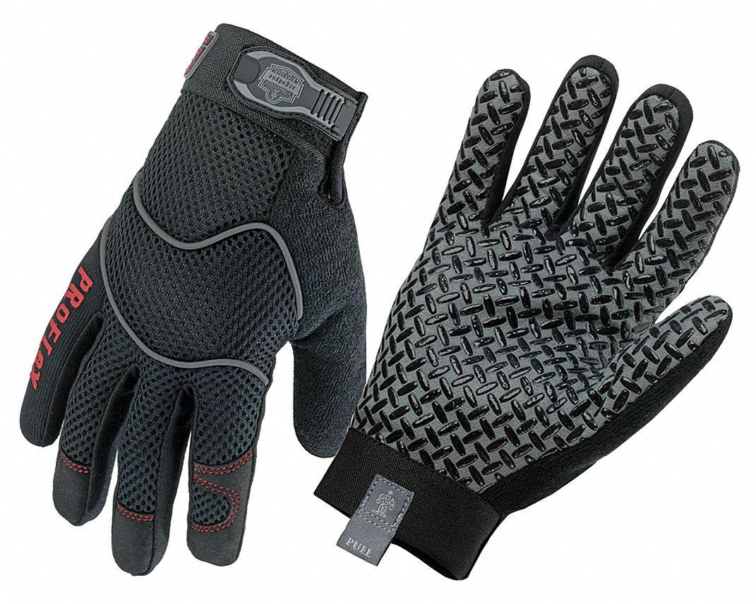 Mechanics Gloves,Black,M,PR