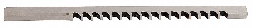 Keyway Broach, , III, W 7mm, Cut L 2-1/2 In