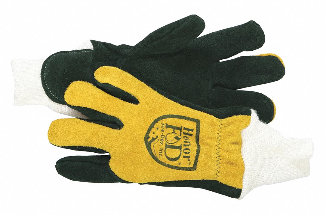 Firefighters Gloves,XL,Cowhide Lthr,PR