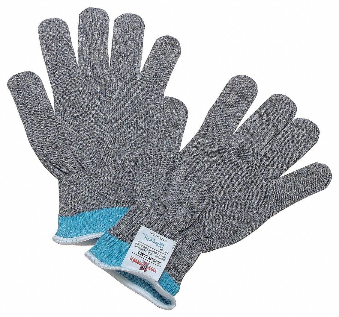 Cut Resistant Glove,White,Reversible,M