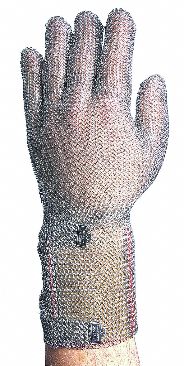Cut Resistant Gloves,Silver,XL