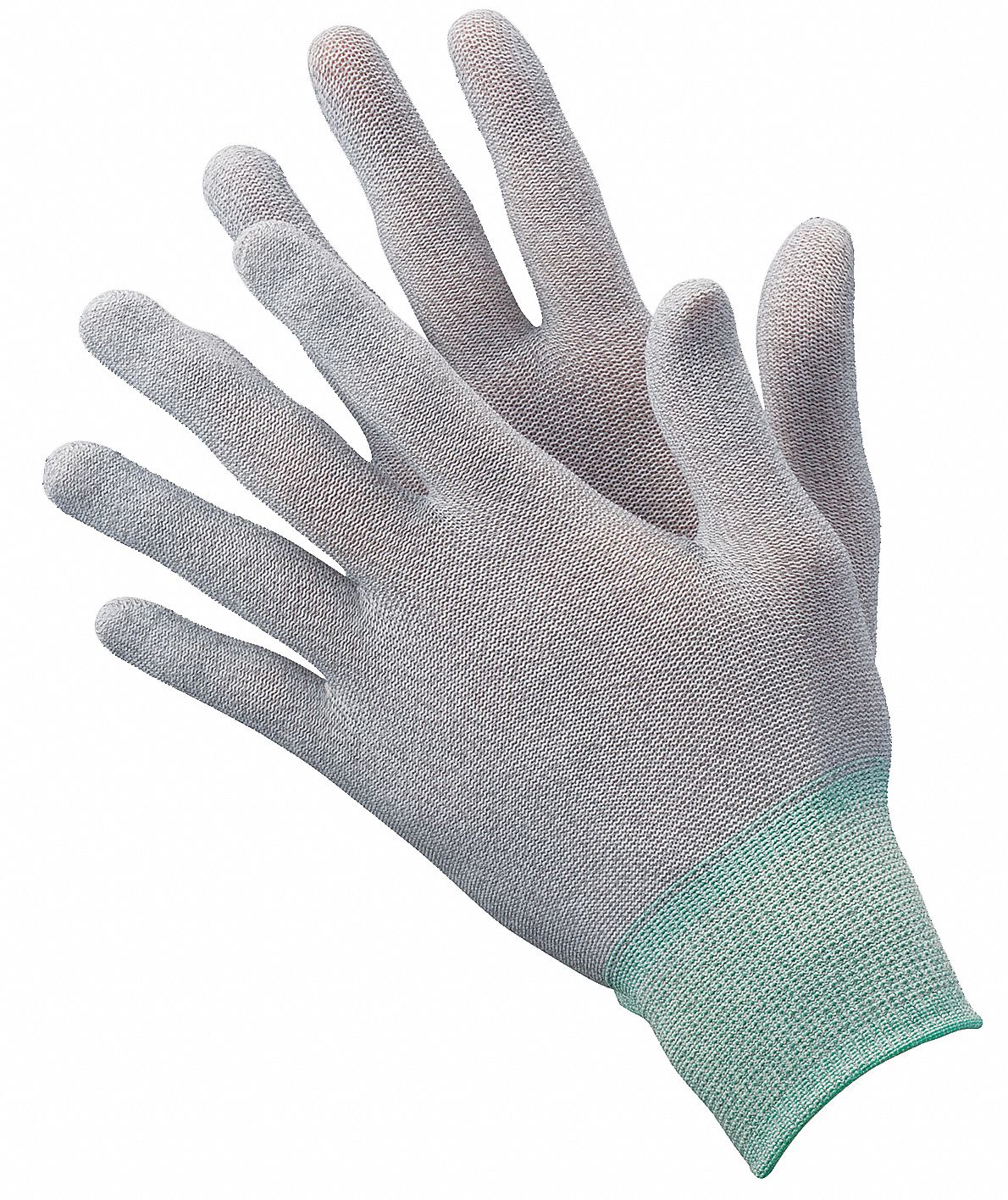 Antistatic Gloves,M,Nylon/Carbon,PK12