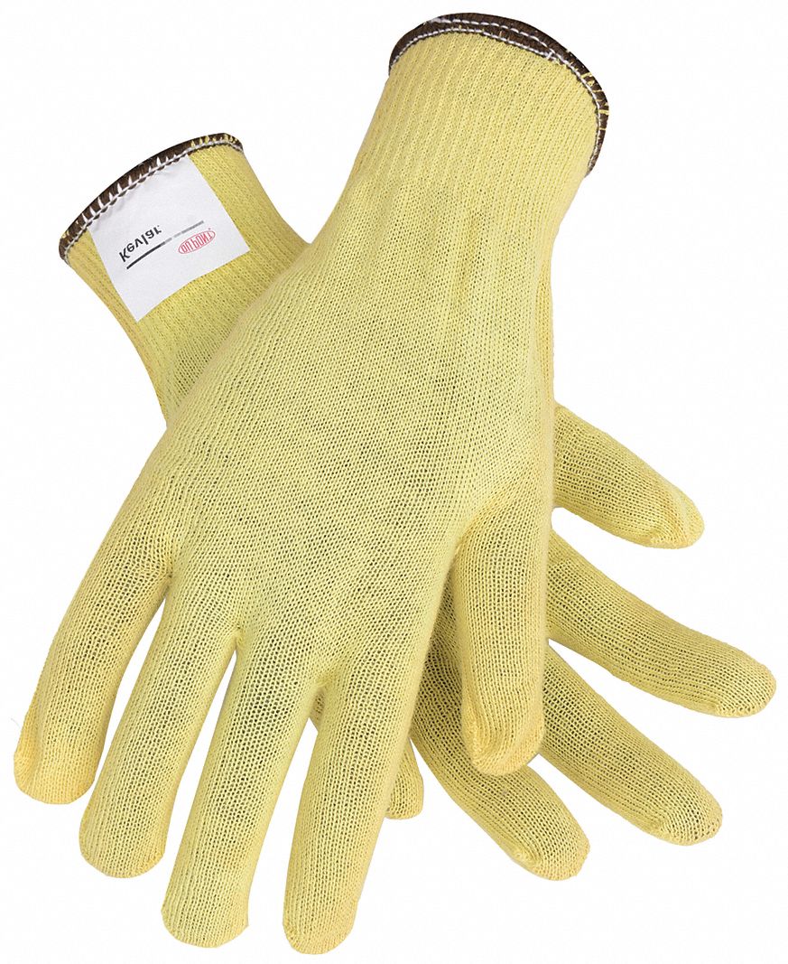 Cut Resistant Gloves,Yellow,L,PR
