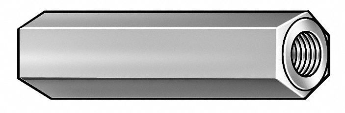 Hex Standoff, Brass, #8-32x1/2L, Pk10