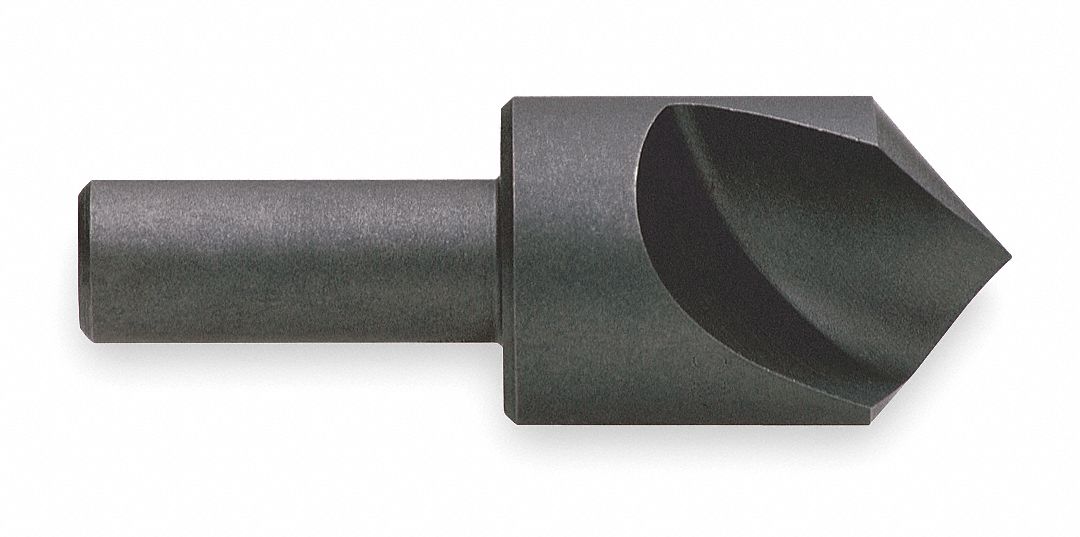 Countersink, 1 FL, 82 Deg, 1/2, Cobalt, TiN