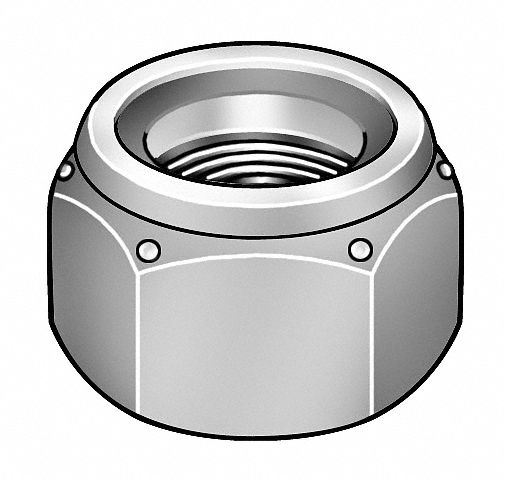 Locknut, Nylon Insert, 7/16-20, PK100
