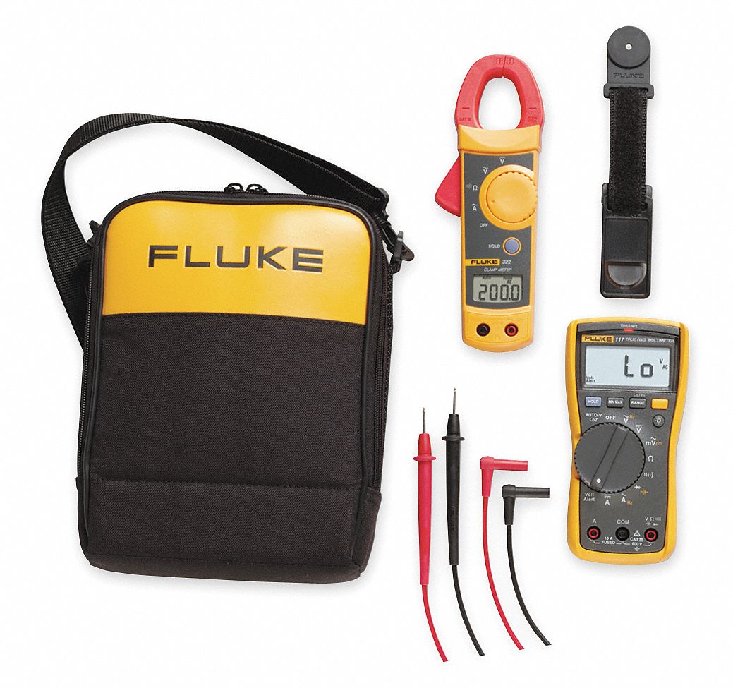 Electrician's DMM Kit, DMM and Clamp-On