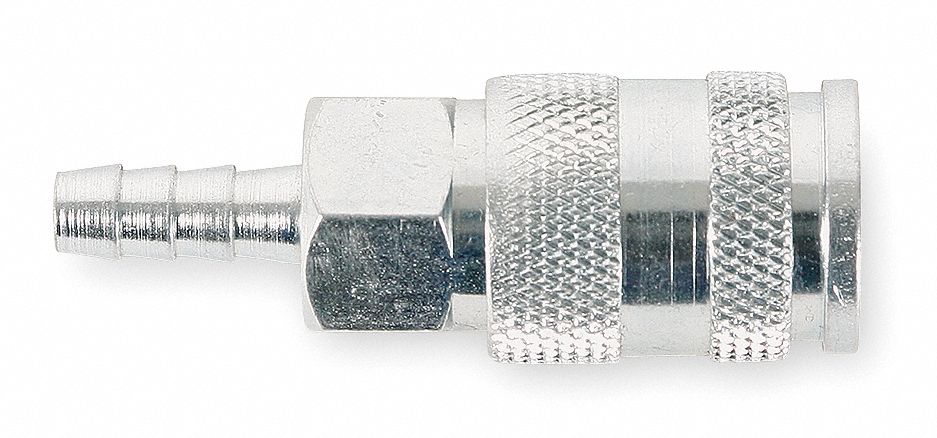 Coupler Plug, 1/4 Barb, 1/4 Body, 250 PSI