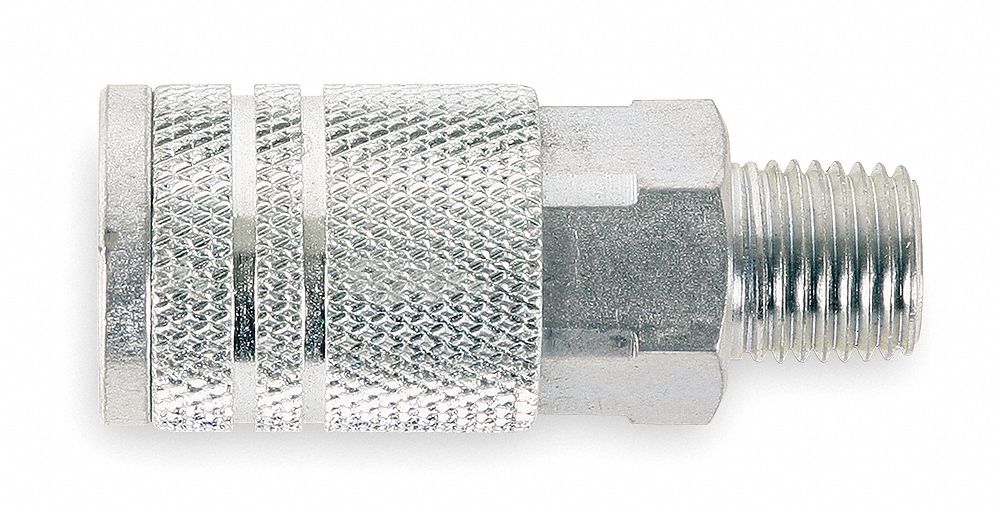 Quick Coupler, 1/4 MNPT, 1/4 Body, Steel