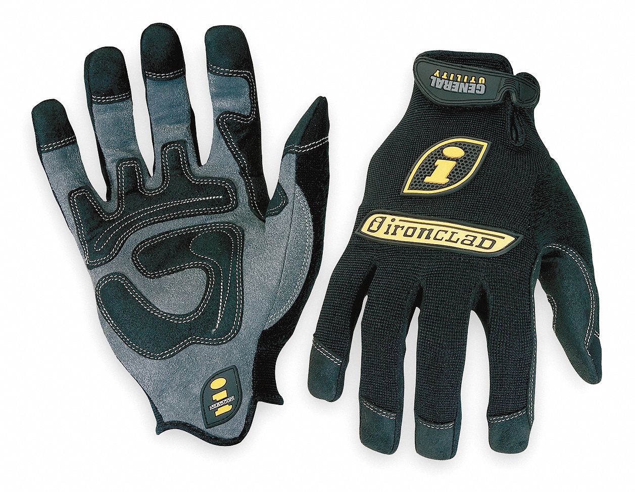 Mechanics Gloves,L,Black,PR
