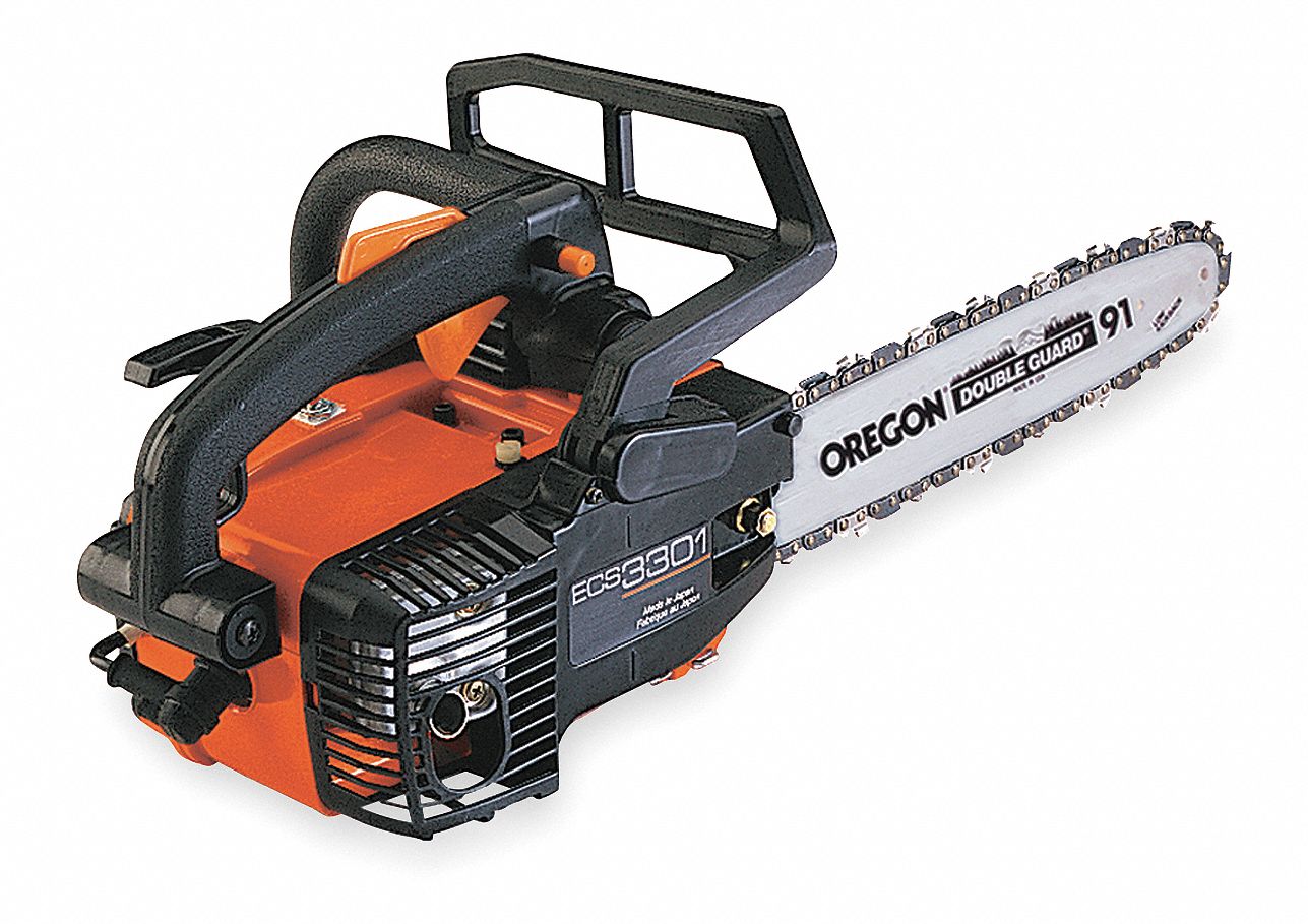 Gas Chain Saw, 12 In, 1.6 HP, Auto Oiler