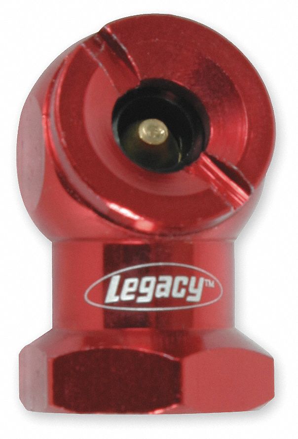 Tire Chuck, Ball Foot, 1/4 FNPT, Red