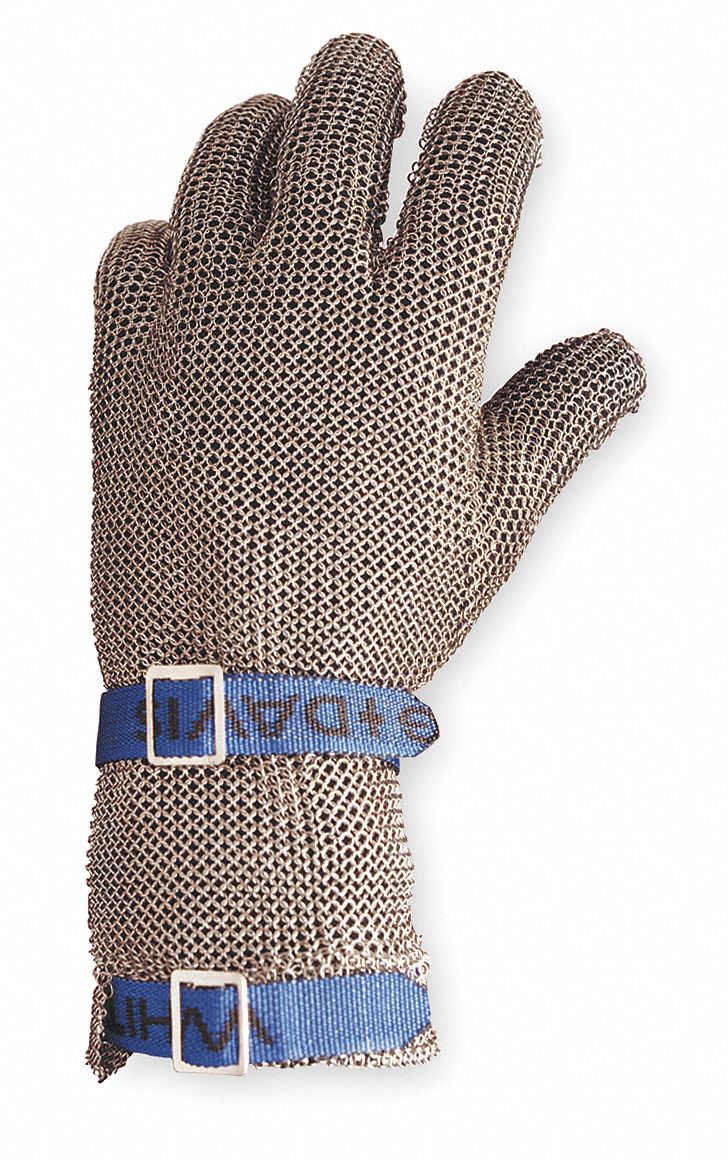 Cut Resistant Glove,Silver,Reversible,XL