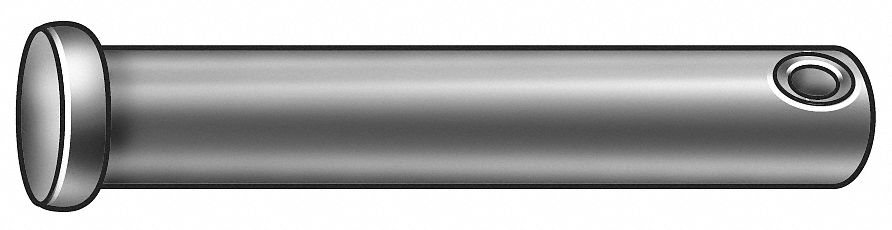 Clevis Pin, Zinc, 0.500x2 3/4 L, Pk10