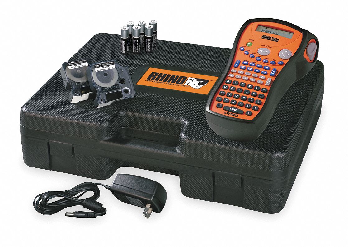 Label Printer, Hard Case Kit, Batteries
