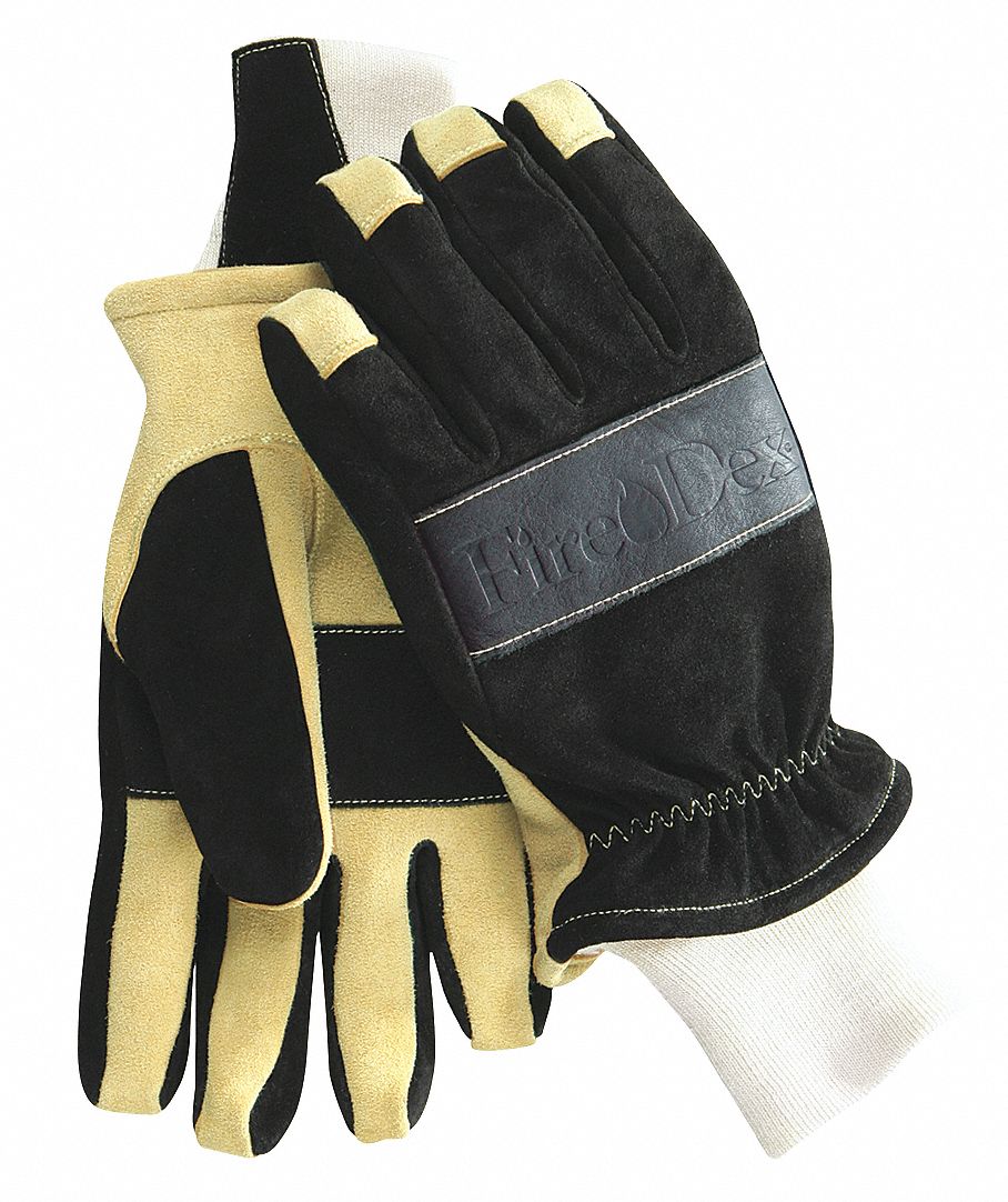 Firefighting Gloves,Black/Tan,XS,PR