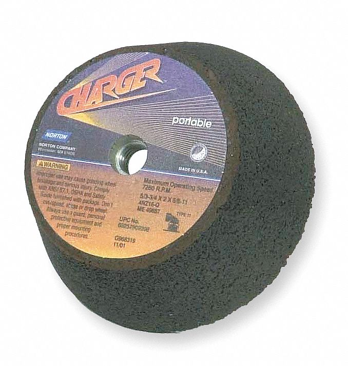 Flaring Cup Wheel, 6In Diax2 In, ZA/AO, 14G
