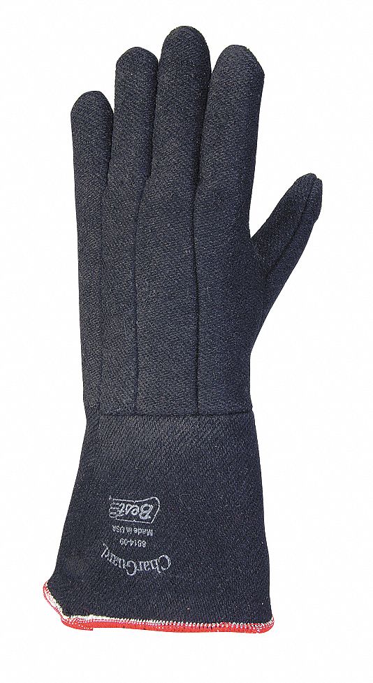 Heat Resistant Gloves,Black, L,PR