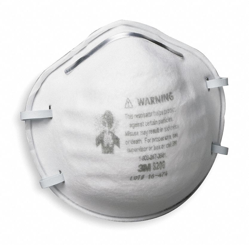 N95 Disp Respirator, White, PK 20