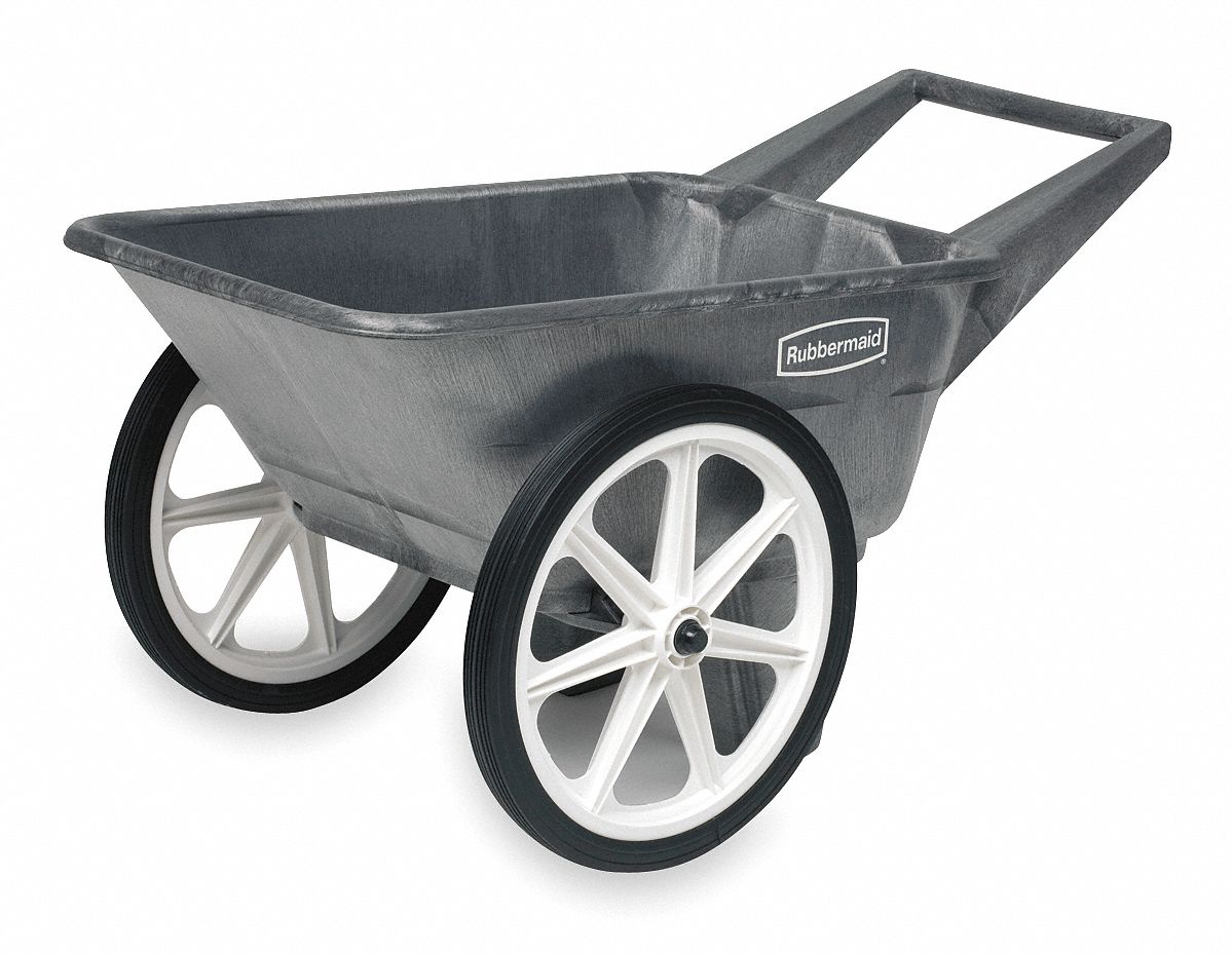 Big Wheel Cart, 3 1/2 Cubic Feet, Black