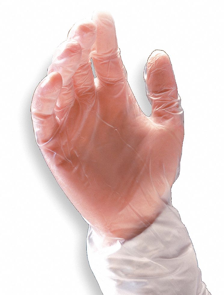 Cleanroom Gloves,M,5 mil,PK 1000