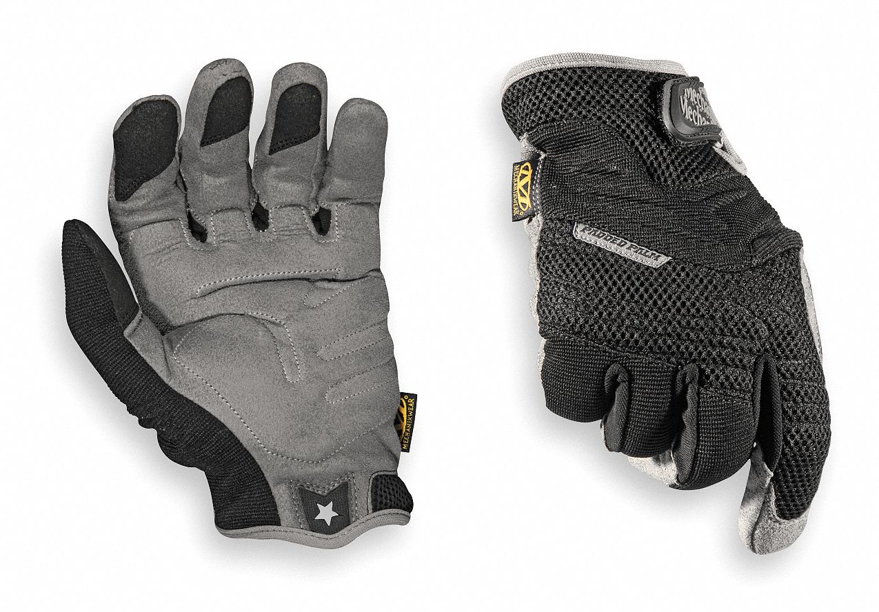 Anti-Vibration Gloves,L,Black,PR