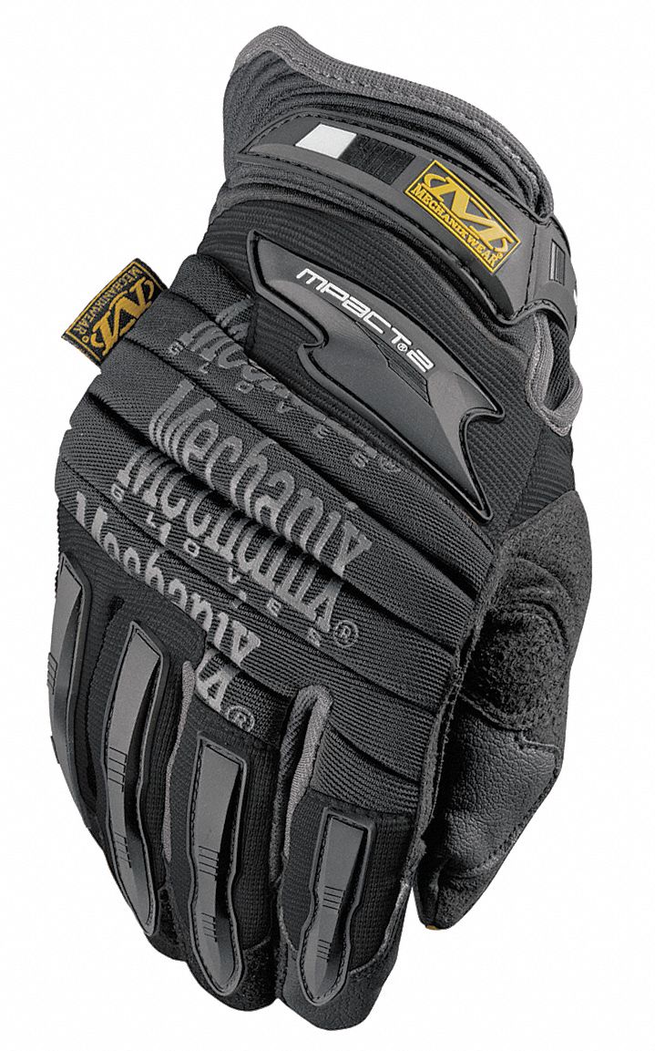 Anti-Vibration Gloves,L,Black,PR