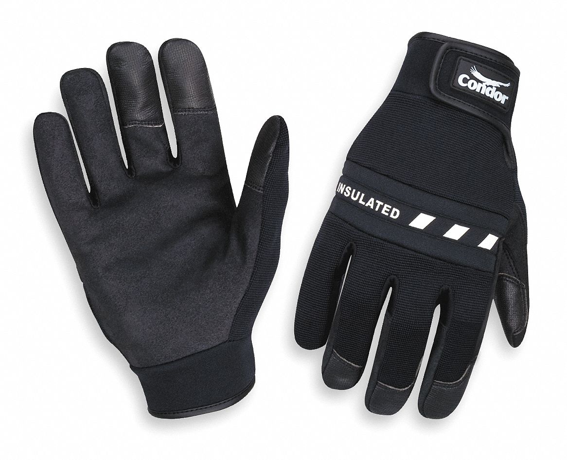 Cold Protection Gloves,L,Black,PR