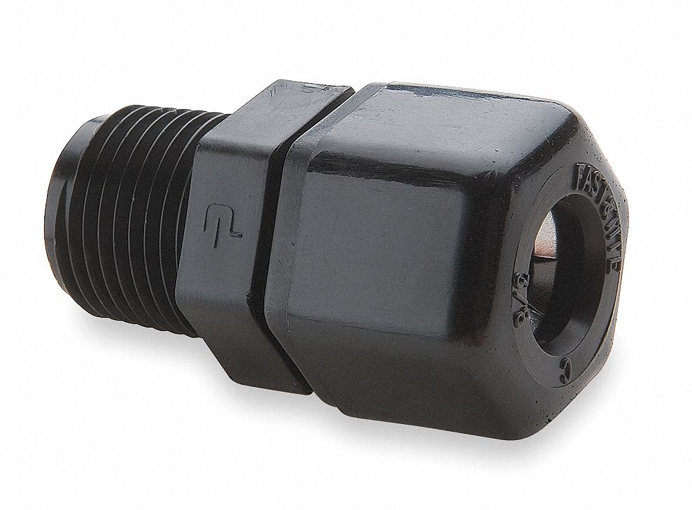 Male Connector, 1/4 x 1/4 In, Tube x MNPT