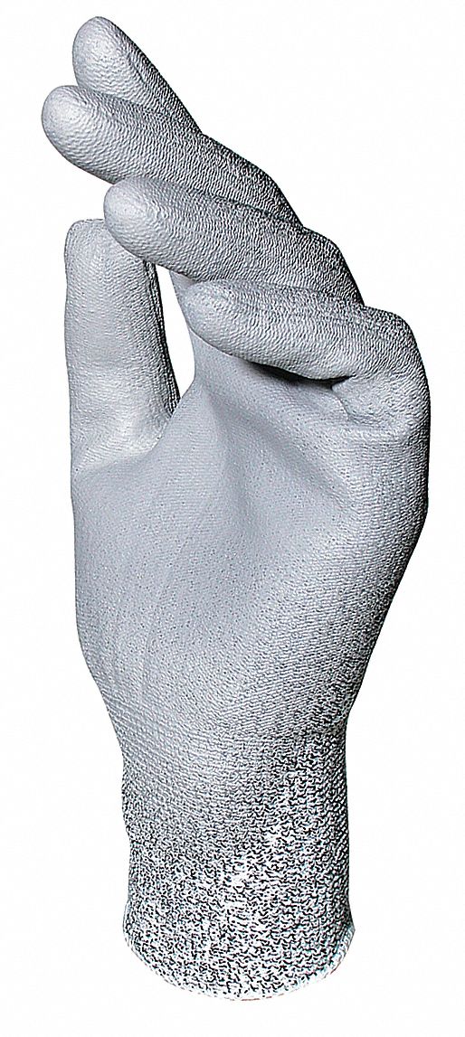 Cut Resistant Gloves,Gray,9,PR