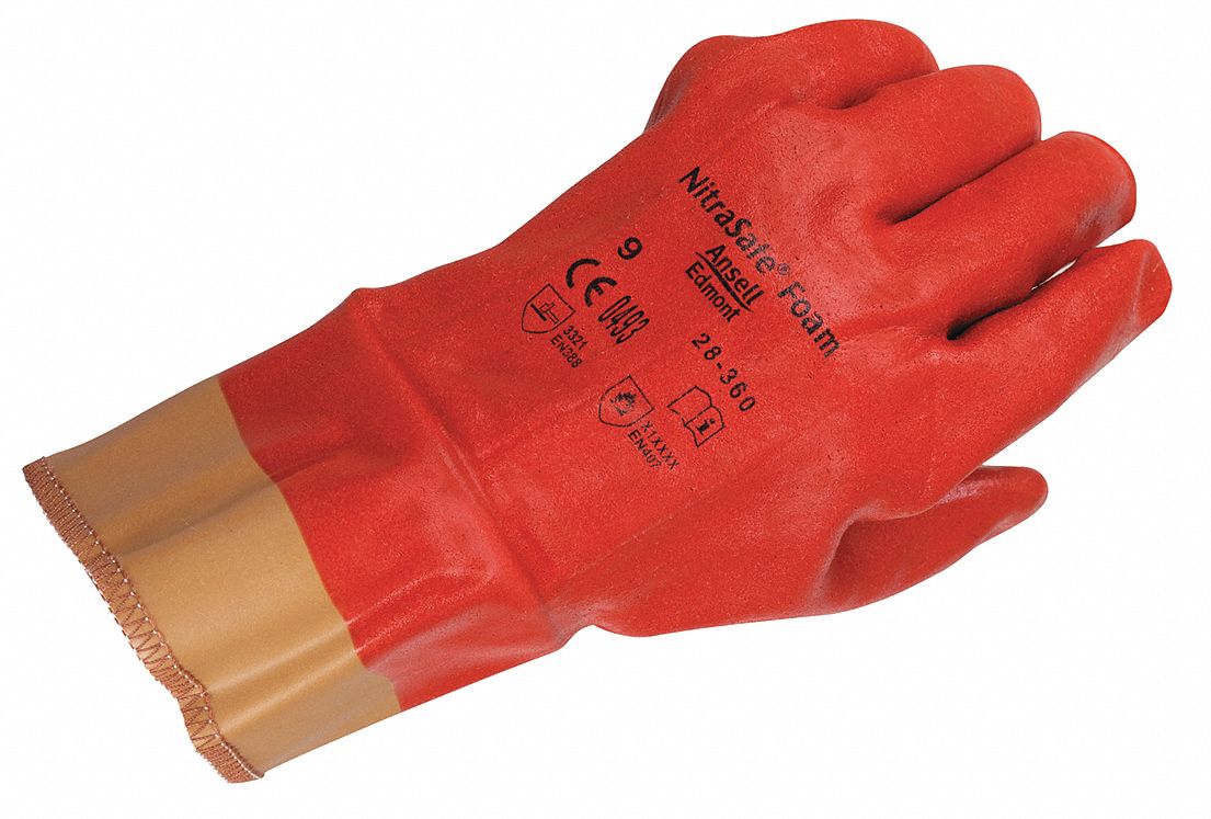 CutResistant Glove,Nitrile Foam,10,Or,Pr