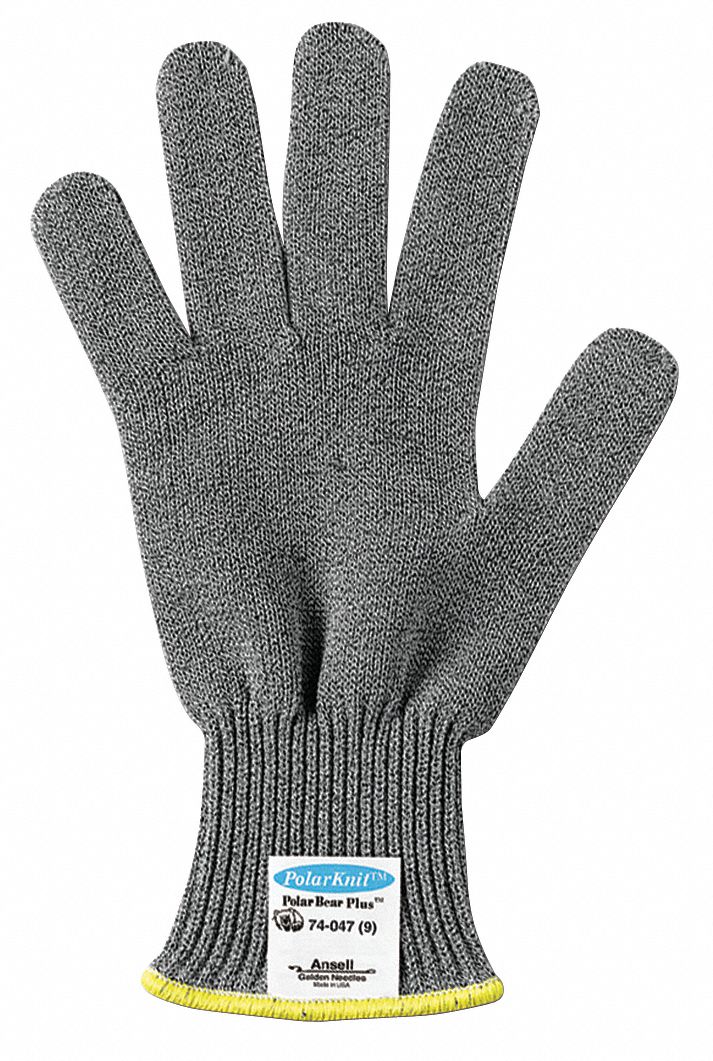 Cut Resistant Glove,Gray,Reversible,10