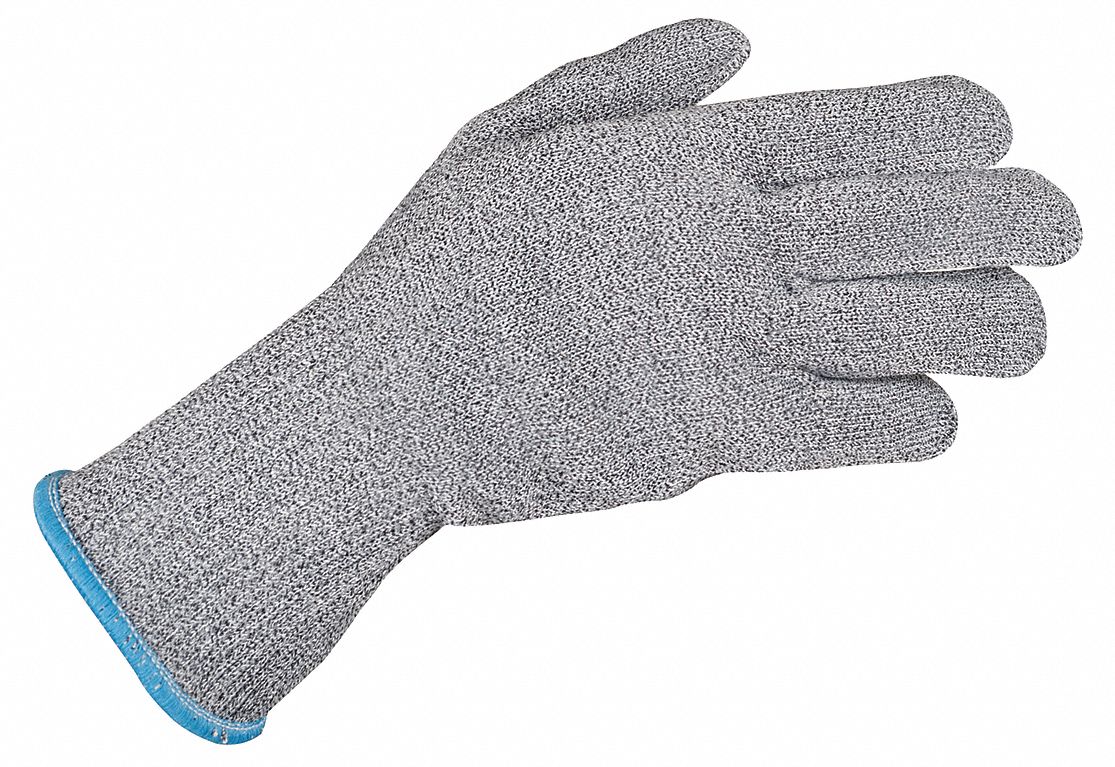 Cut Resistant Glove,Gray,Reversible,L