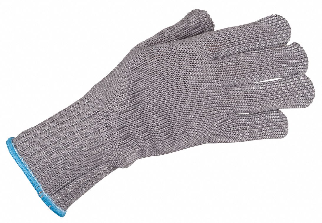 Cut Resistant Glove,Gray,Reversible,S