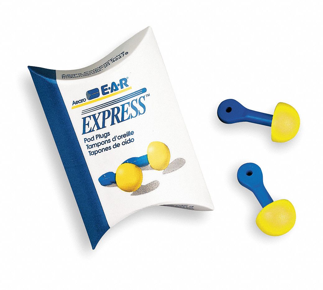 Ear Plugs,25dB,w/o Cord,Univ,PK100