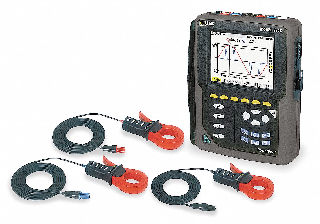 Power Quality Analyzer, 3 Phase, True RMS
