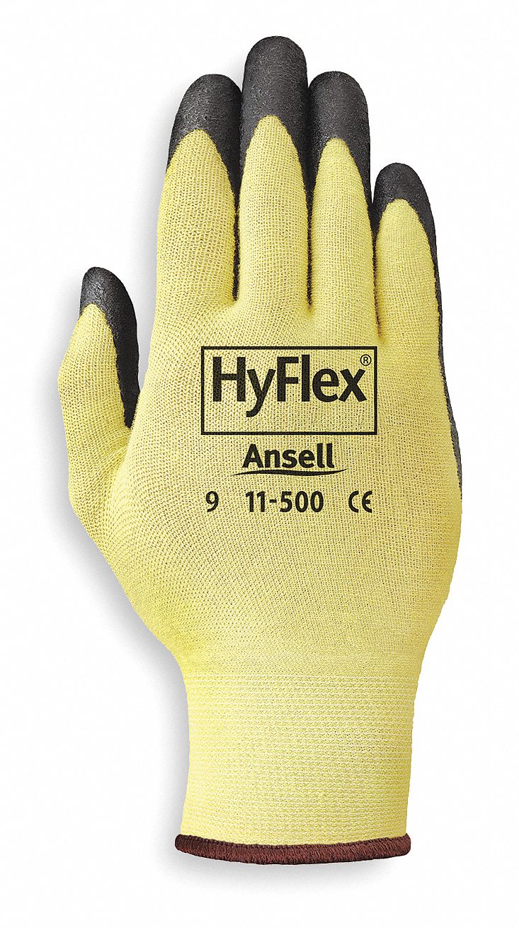 Cut Resistant Gloves,Yellow/Black,XL,PR