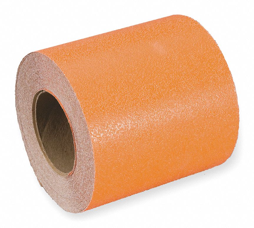 Antislip Tape, Safety Orange, W 6 In