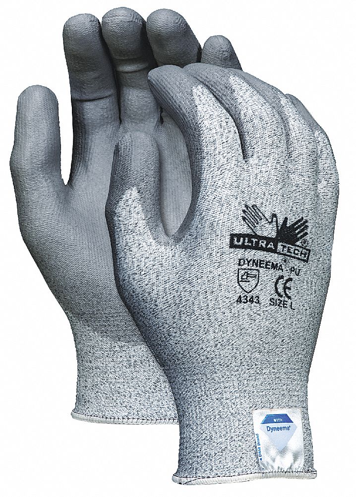 Cut Resistant Gloves,Salt/Pepper,L,PR