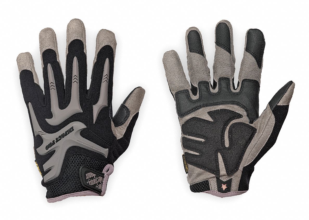 Anti-Vibration Gloves,L,Black,PR
