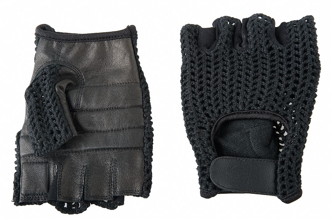 Anti-Vibration Gloves,L,Black,PR