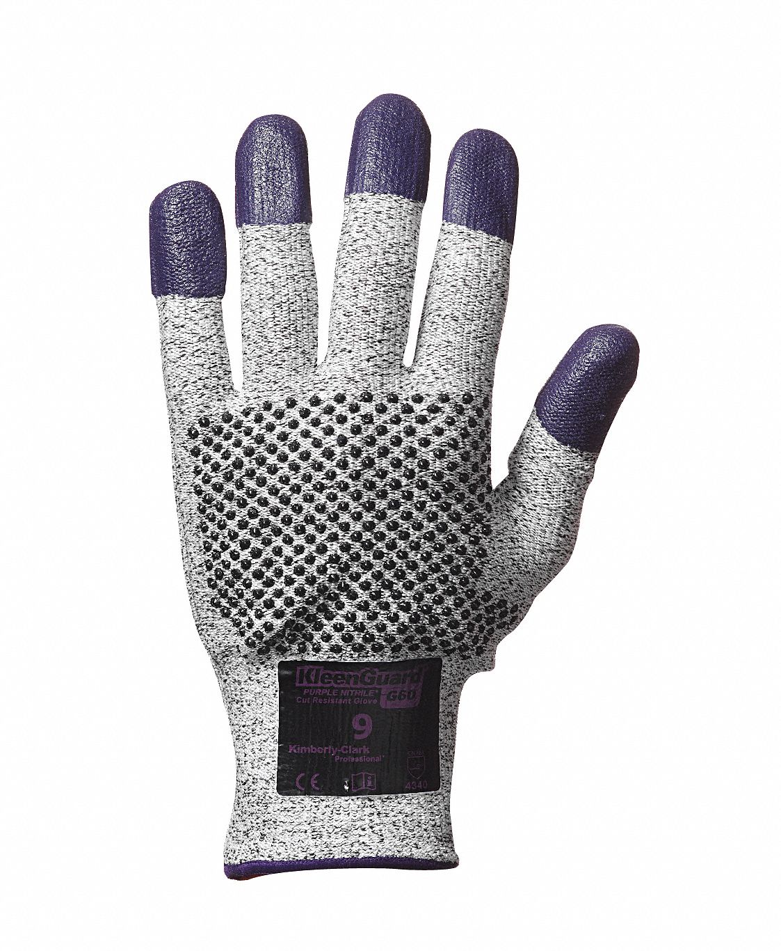 Cut Resistant Gloves,Purple,L,PR