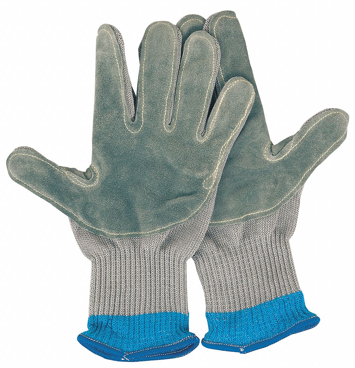 Cut Resistant Glove, Right Hand,Gray,L