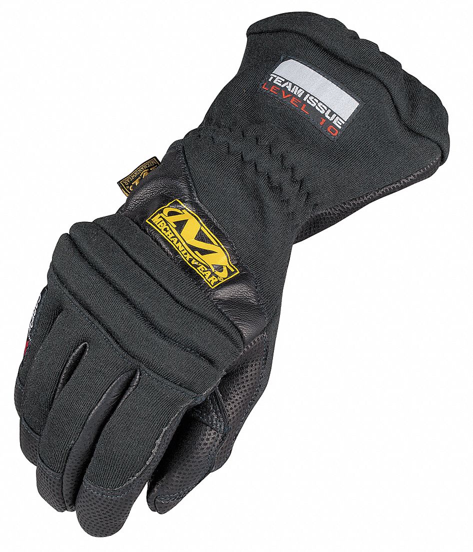 Fire Retardant Gloves,XL,Black,PR