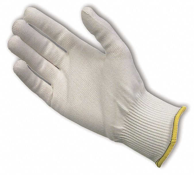 Cut Resistant Glove,White,Reversible,L