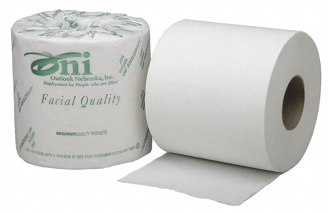 Toilet Paper,Size 4 x 4 In.,White,PK 80