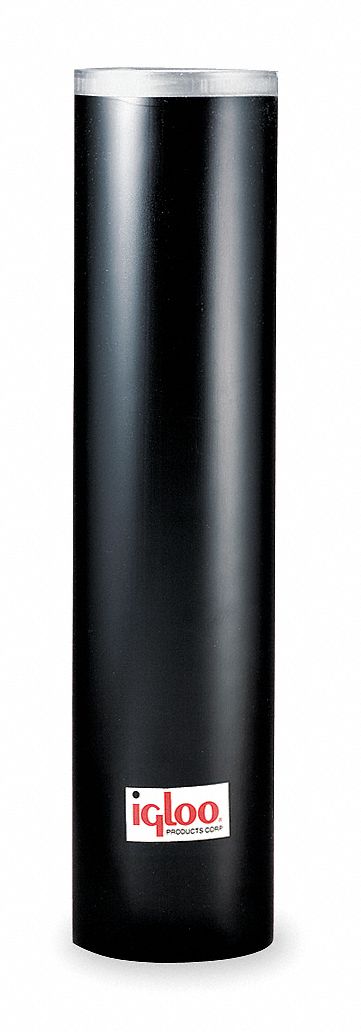 Cup Dispenser, Blk, 250-7 to 8oz Cone Cups