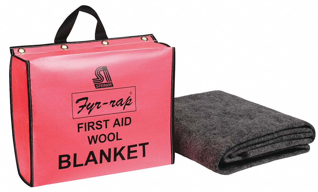 Fire/First Aid Blanket, Wool Nylon Blend