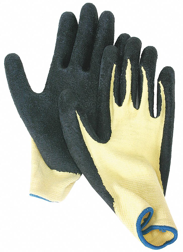 Cut Resistant Gloves,Yellow/Black,L,PR